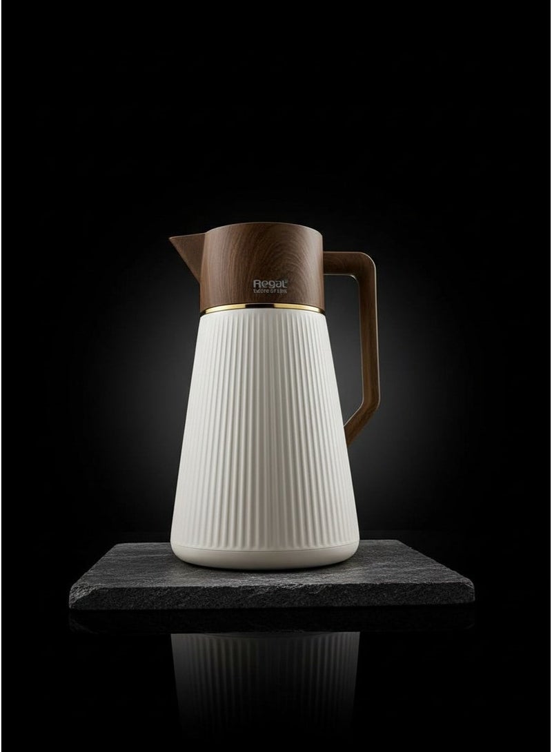 ريجال ترمس من ريجال حراري فاكيوم 1 لتر حافظ للحرارة والبرودة للمشروبات ١٢ ساعه 🌡 ٢٤ ساعه ❄️ - Image 4